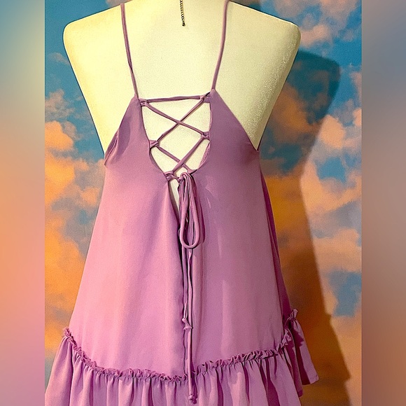 Flirty Lilac Boho Inspired Skirted Tunic Camisole (FINAL PRICED ITEM) - Picture 4 of 9